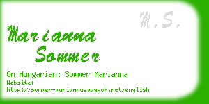 marianna sommer business card